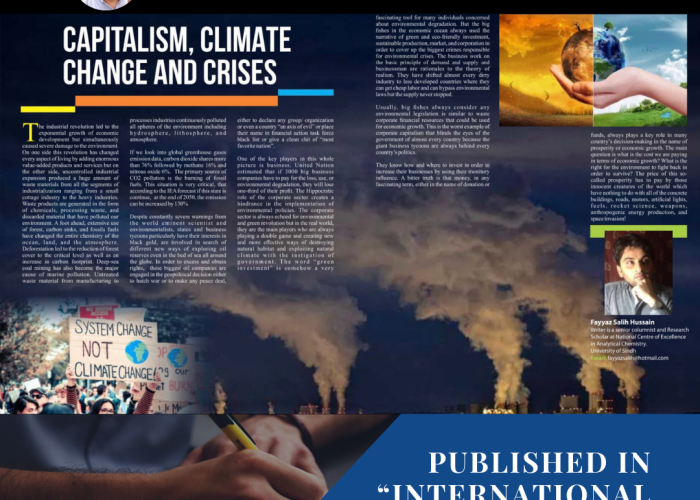 “Capitalism, climate change and crisis” “International Culture & Art”